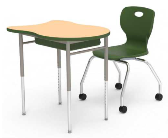 Adjustable Student Desk and Chair Set